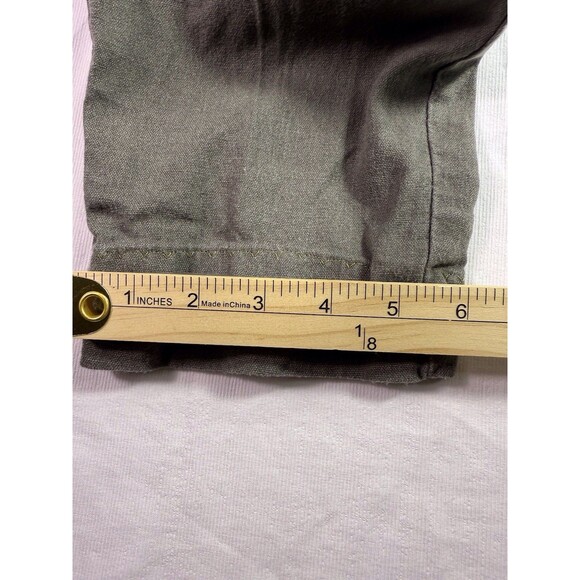 Ci Sono‎ Womens Linen Blend Tie Waist Pull On Pants Green Coastal Beach Sz M - Picture 6 of 14
